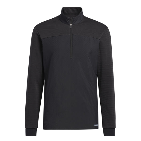 adidas Hybrid 1/4 Zip Golf Sweater - Black