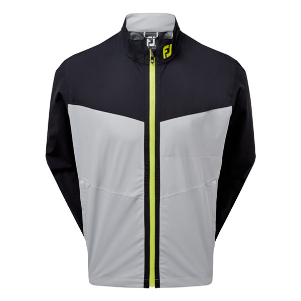 Footjoy HydroLite Waterproof Golf Jacket - Black/Grey/Lime