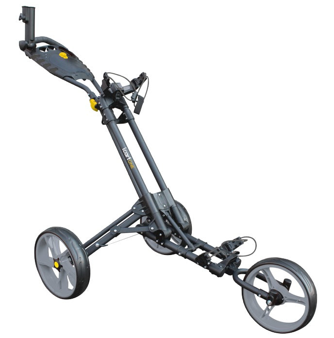 iCart One Golf Push Trolley - Black/Grey