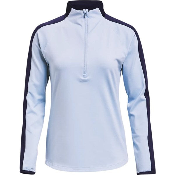 Under Armour Ladies Storm MidLayer Half-Zip Golf Pullover - Blue