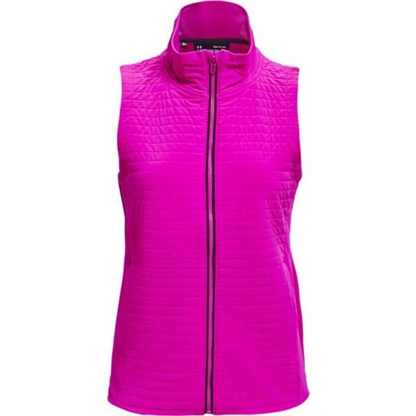 Under Armour Ladies Storm Revo Full-Zip Golf Vest - Pink/Purple