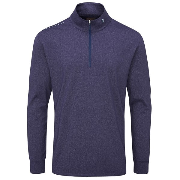 Oscar Jacobson Loke Mid Layer Golf Sweater - Navy