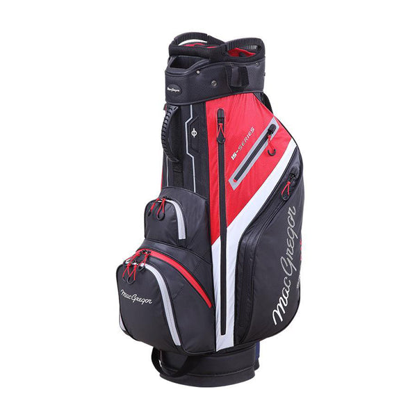 MacGregor 15-Series Water-Resistant 10" Golf Cart Bag - Black/Red