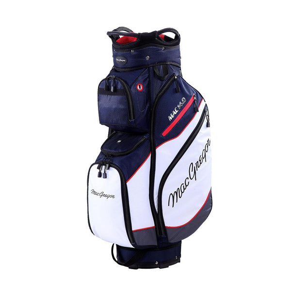 MacGregor Mac 14.0 10" Golf Cart Bag - Navy/White/Red