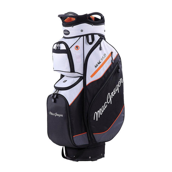 MacGregor Mac 14.0 10" Golf Cart Bag - Silver/Black/Orange