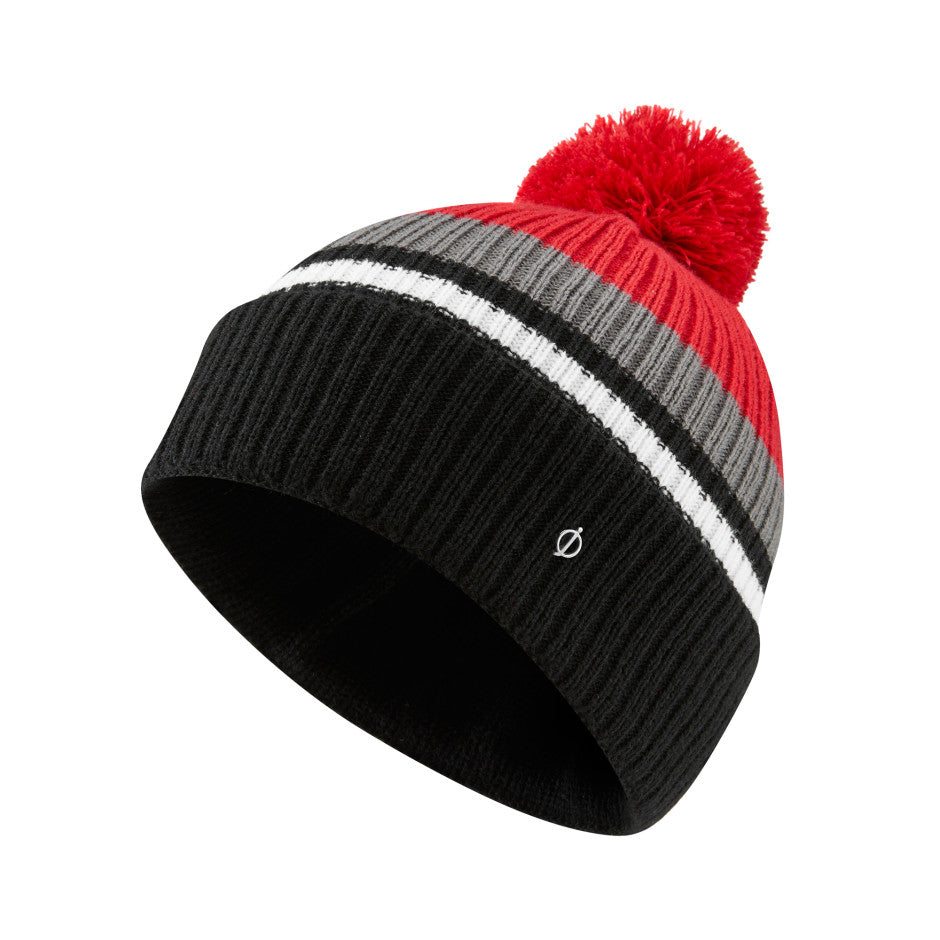 Oscar Jacobson Mason Golf Bobble Hat - Black/Red