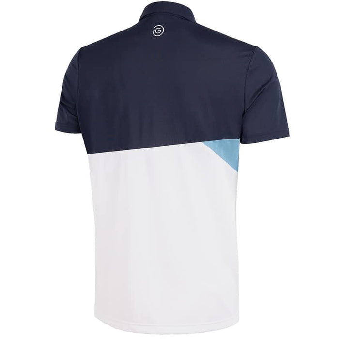 Galvin Green Mick V8+ Golf Polo Shirt - Navy/White/Faded Denim