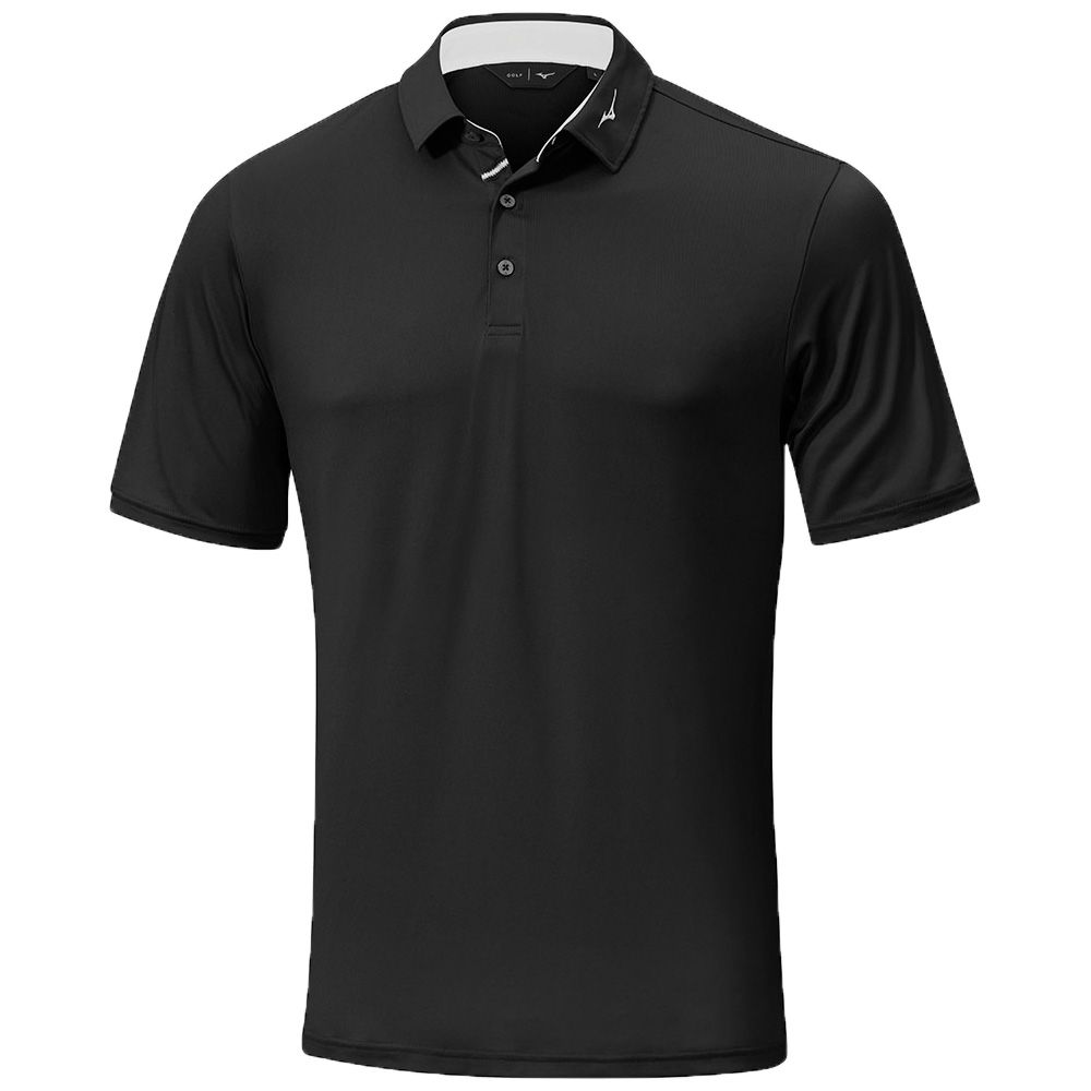 Mizuno Move Tech Quick Dry Golf Polo Shirt - Black