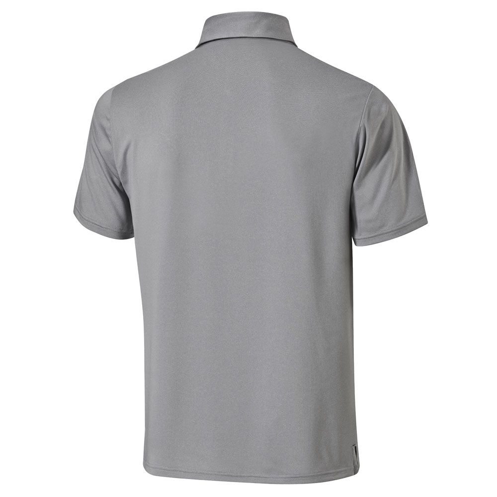 Mizuno Move Tech Quick Dry Golf Polo Shirt - Light Grey - Andrew Morris ...