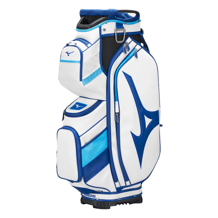 Mizuno Tour Cart Golf Bag - White/Blue