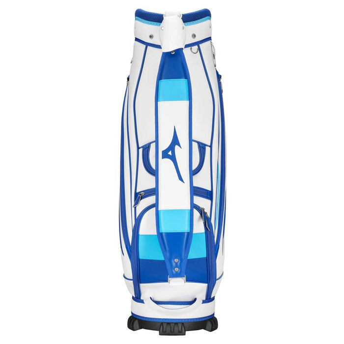 Mizuno Tour Staff Mid Golf Cart Bag - White/Blue