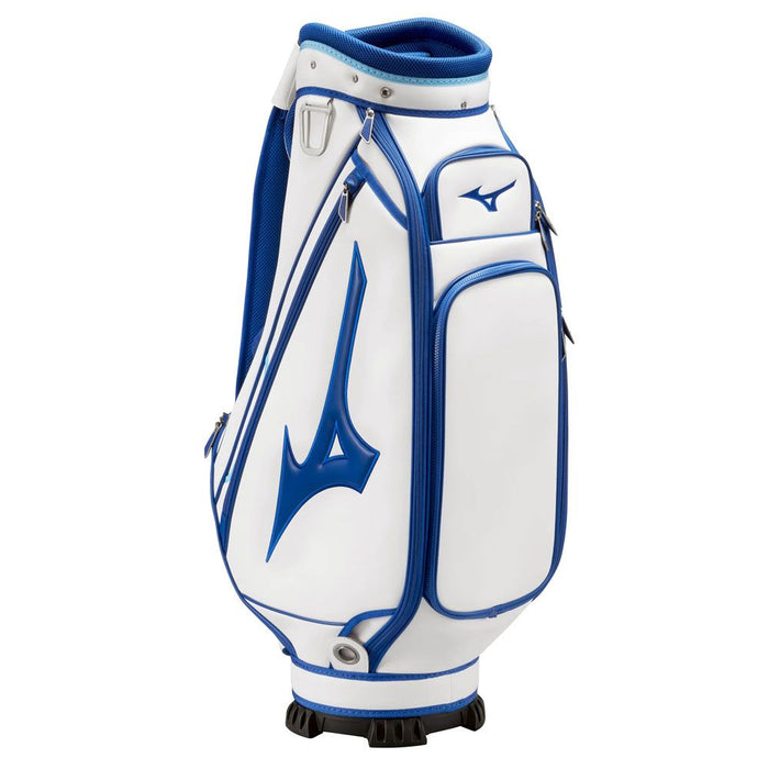 Mizuno Tour Staff Mid Golf Cart Bag - White/Blue