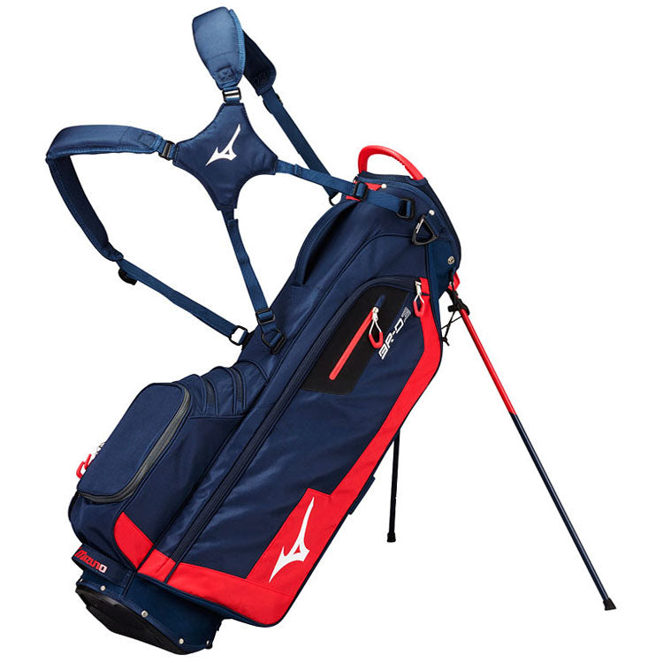 Mizuno BR-D3 Golf Stand Bag - Navy/Red