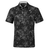 Mizuno Floral Golf Polo Shirt - Black