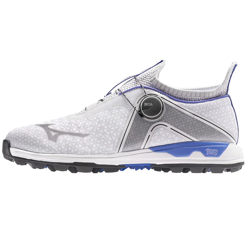 Mizuno Wave Hazard BOA Golf Shoes - White/Blue