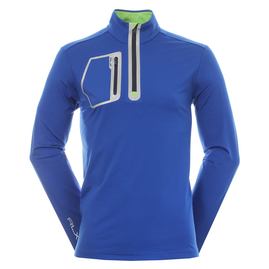 RLX Golf Half-Zip Mock Sweater - Blue