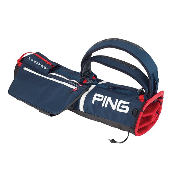 Ping Moonlite Pencil Golf Bag - Navy/White/Red
