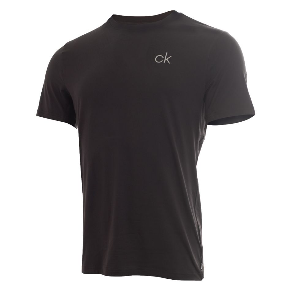 Calvin Klein Newport Round Neck Golf Shirt - Black