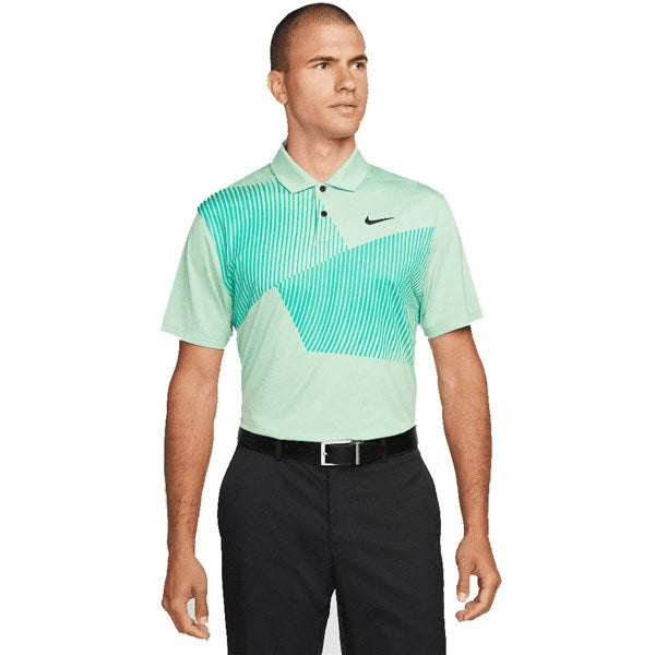 Nike Dri-Fit Vapor Engineered Print Golf Polo Shirt - Enamel Green