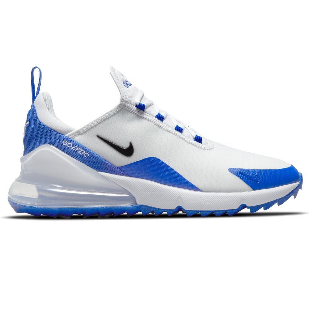 Nike Air Max 270 G Spikeless Golf Shoes - White/Blue
