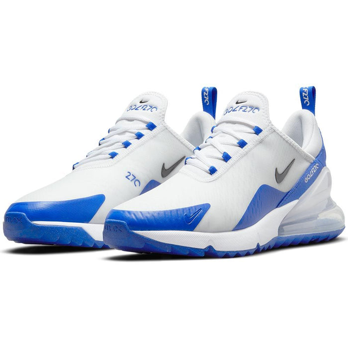 Nike Air Max 270 G Spikeless Golf Shoes - White/Blue