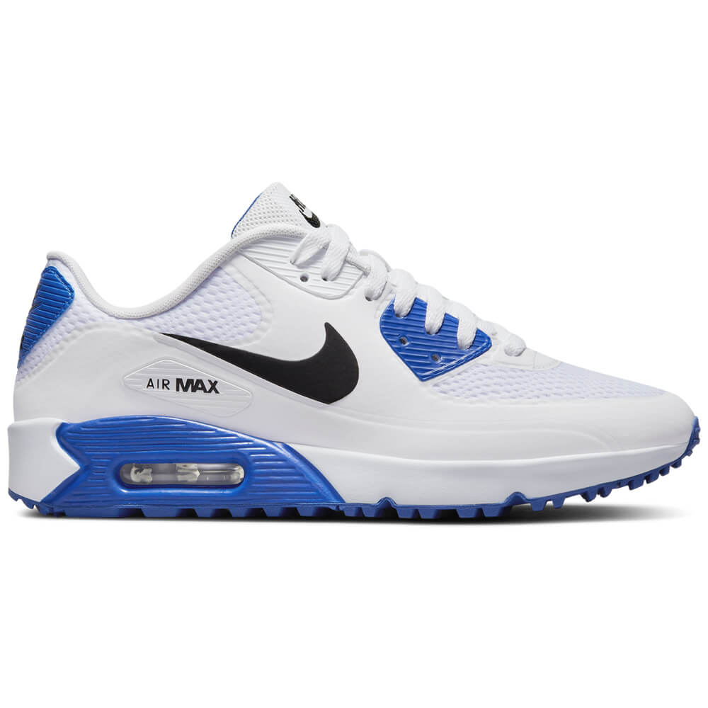 Nike Air Max 90G Golf Shoes - White/Blue