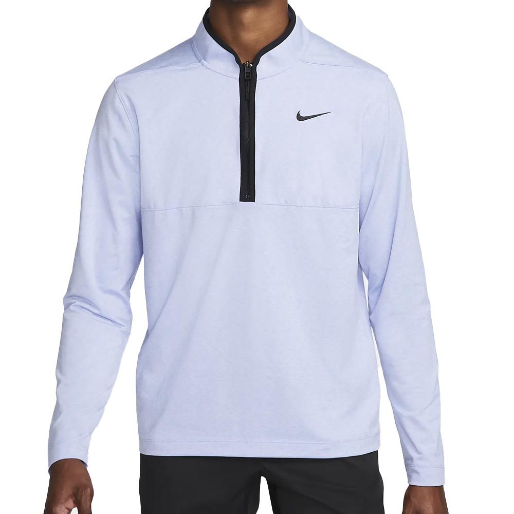 Nike Dri-Fit Victory Heather Half-Zip Golf Pullover - Light Thistle/Pure/Black