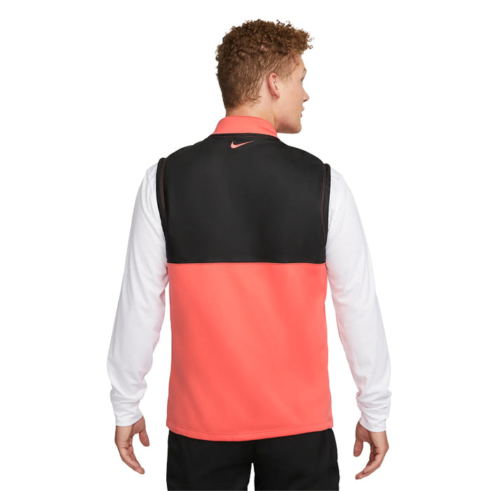 Nike Therma-Fit Victory Golf Vest - Black/Orange