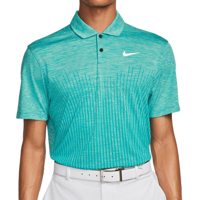 Nike Dri Fit ADV Vapor Engineered Jacquard Golf Polo Shirt Neptune G Andrew Morris Golf