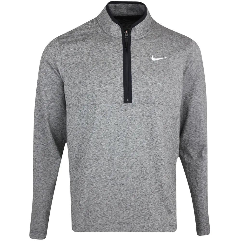 Nike Dri-Fit Victory 1/2 Zip Golf Top - Grey / Black
