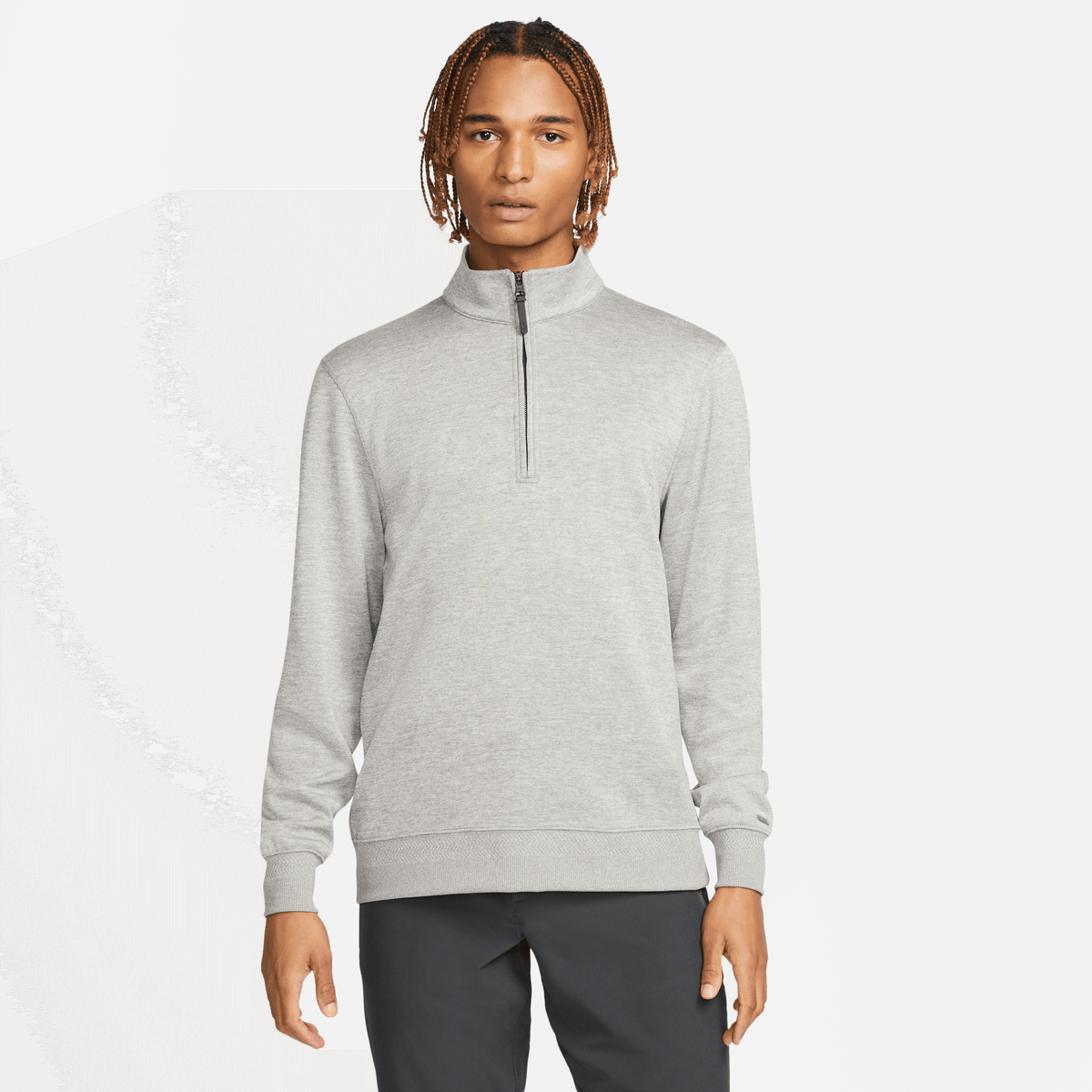 Nike Dri Fit Player Half Zip Golf Pullover Grey Andrew Morris Golf