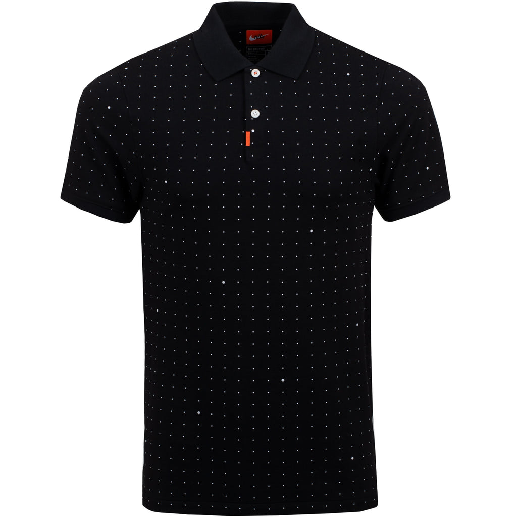 Nike Space Dot Golf Polo Shirt - Black