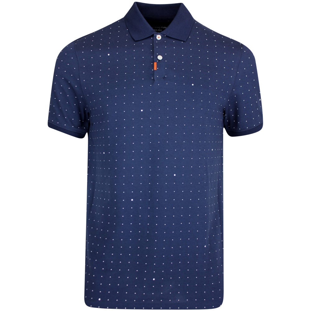 Nike Space Dot Golf Polo Shirt - Navy