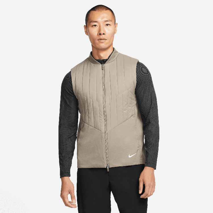 Nike Therma Fit Repel Full-Zip Golf Vest - Olive
