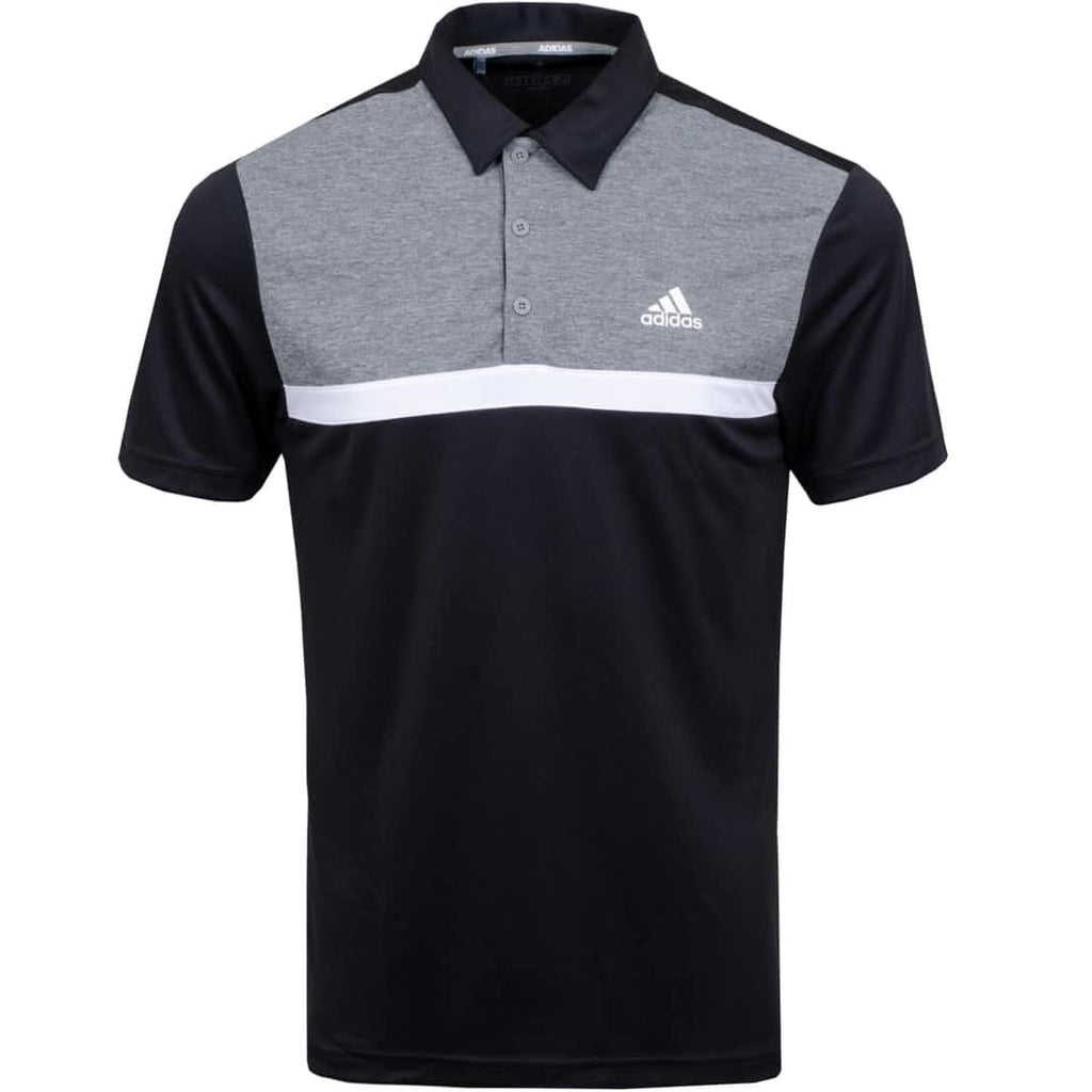 adidas Novelty Colourblock Golf T-Shirt - Black