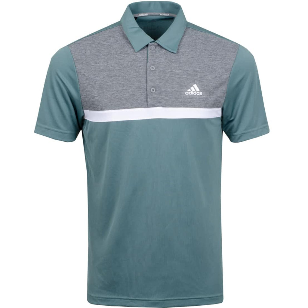 adidas Novelty Colourblock Golf T-Shirt - Green