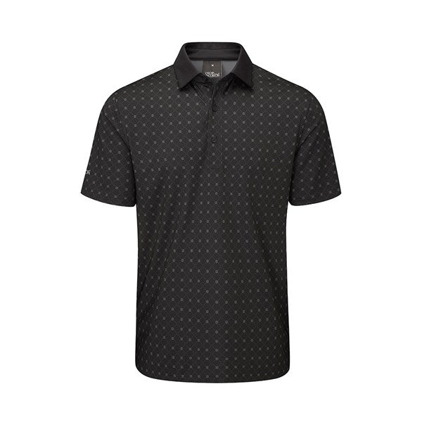 Oscar Jacobson Barton Golf Polo Shirt - Black