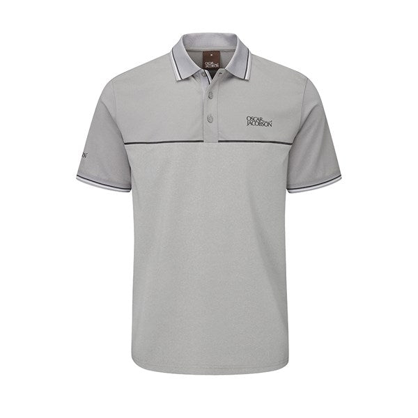 Oscar Jacobson Belford Golf Polo Shirt - Grey