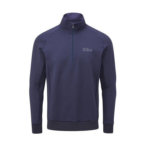 Oscar Jacobson Trent Tour Golf Sweater - Navy