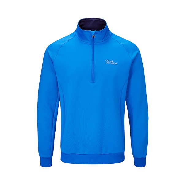 Oscar Jacobson Trent Tour Golf Sweater - Royal Blue