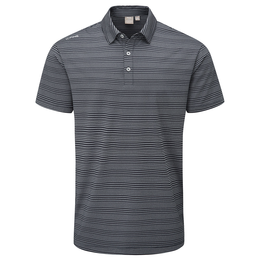 Ping Alexander Golf Polo Shirt - Navy/Silver