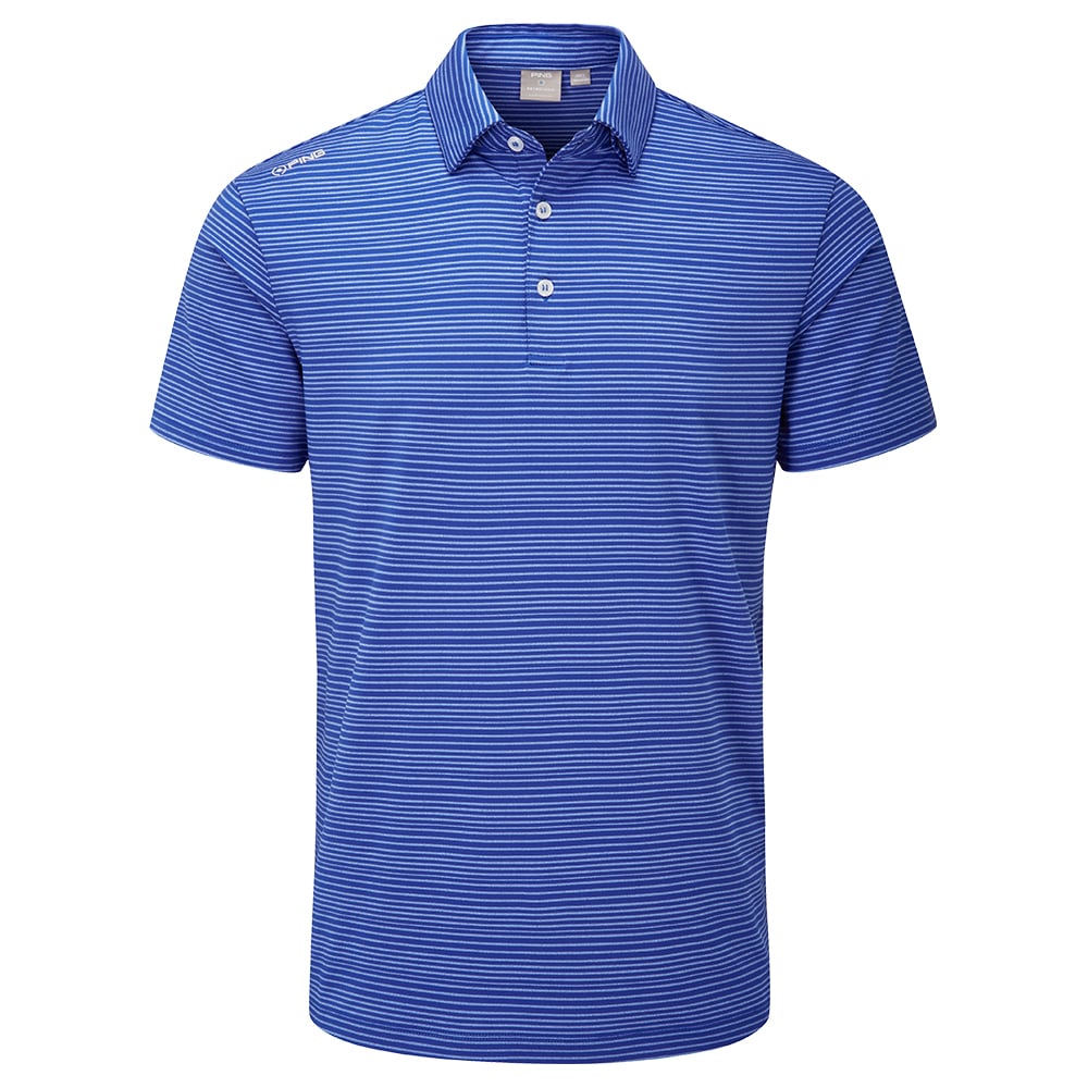 Ping Alexander Golf Polo Shirt - Surf Blue/Marina