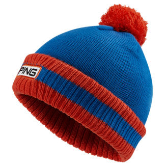 Ping Baird Golf Bobble Hat - Blue/Red