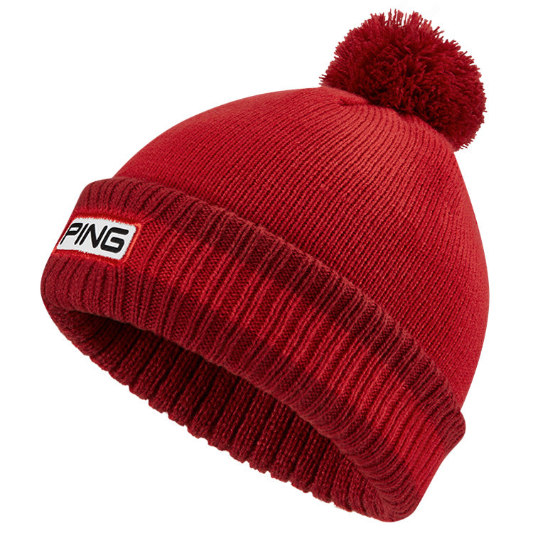 Ping Baird Golf Bobble Hat - Red