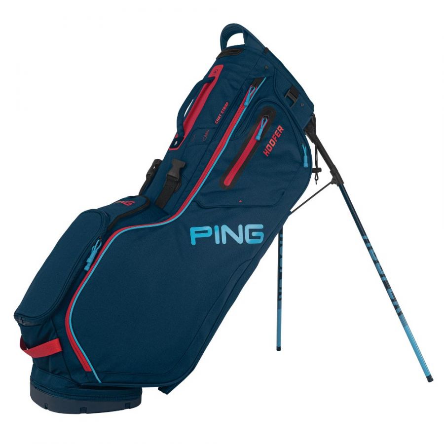 Ping Hoofer Golf Stand Bag - Navy/Blue/Red