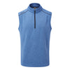 Ping Ramsey Fleece Golf Vest Pullover - Blue Marl
