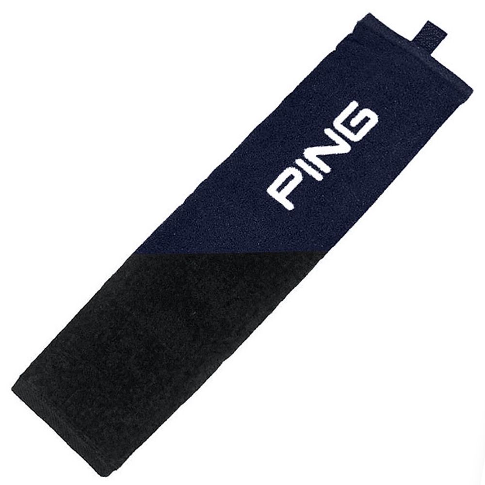 Ping Tri-Fold Golf Towel - Navy/Black