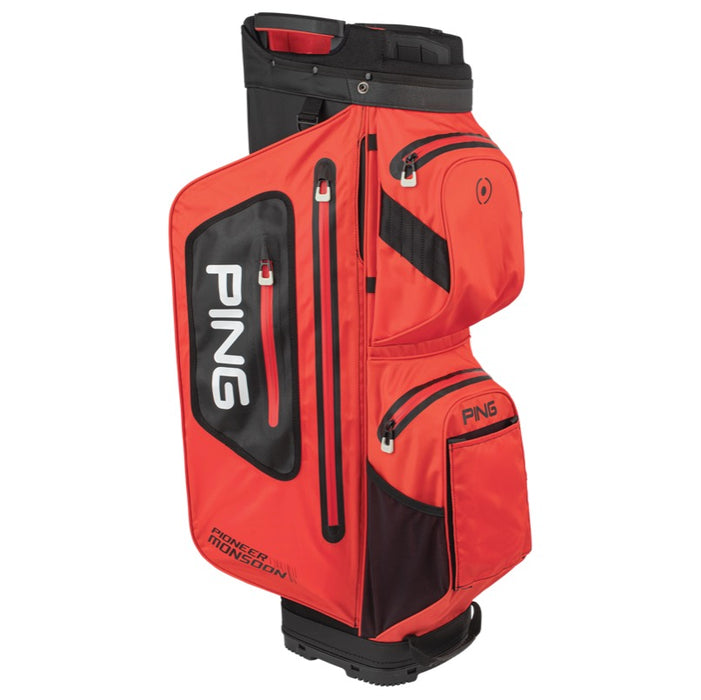 Ping Pioneer Monsoon Waterproof Golf Cart Bag - Red