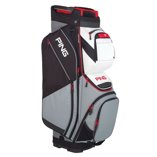 Ping Pioneer Golf Cart Bag - Silver/White/Red