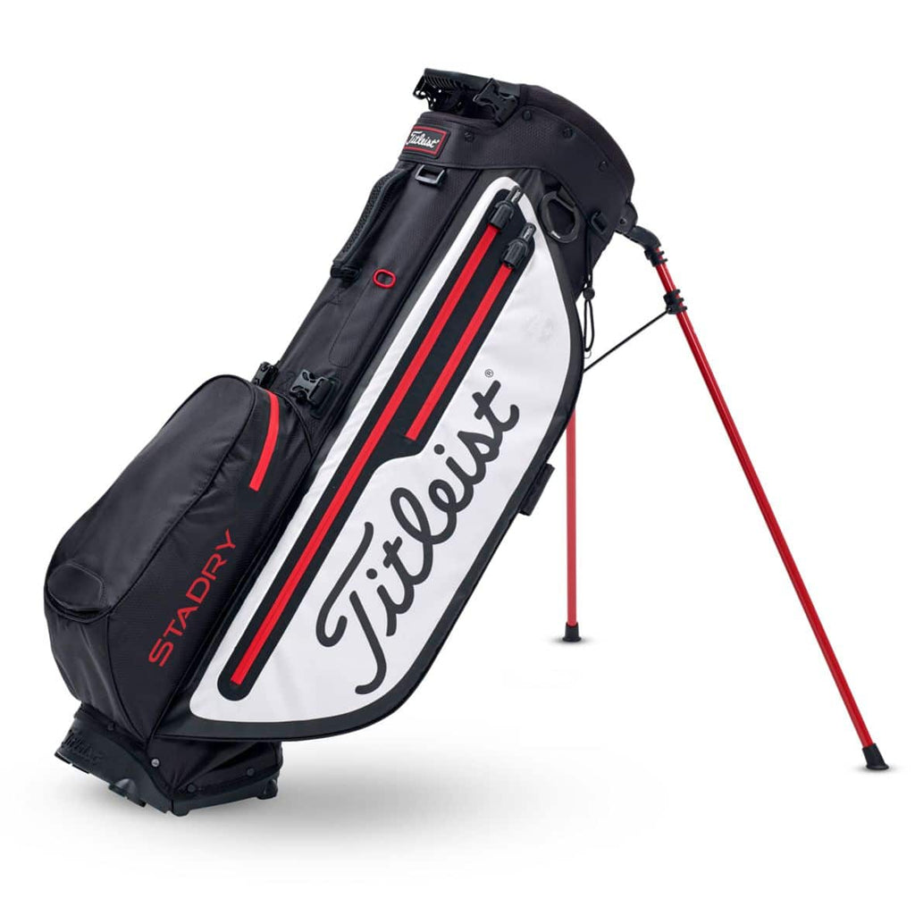 Titleist Players 4+ Stadry Golf Stand Bag - Black/White/Red
